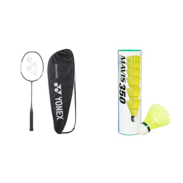 YONEX Graphite Badminton Racquet Astrox Lite 27i (G4 , 77 கிராம் , 30 பவுண்ட் டென்ஷன் , நீலம்)