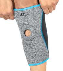 पटेला होल स्लिप-इन प्रकार के साथ NIVIA आर्थोपेडिक घुटने का समर्थन (एमबी-09)