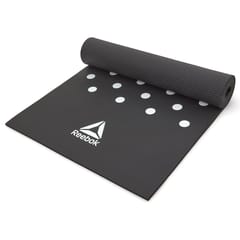 Reebok NBR Spots Unisex Training and Yoga Mat - 7 MM (Black)