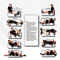 मांसपेशियों के व्यायाम और योग के लिए कौगर पीवीसी फोम रोलर
