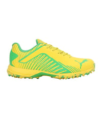 PUMA CRICKET MENS RUBBER SPIKE SHOES 22.2 FH SHOE Vibrant Yellow-Green