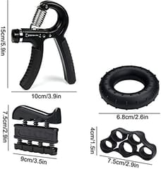 5 चा KD हँड ग्रिपर सेट, जिमसाठी हँड फिंगर व्यायाम उपकरणे, हँड ग्रिप मजबूत करणारे, प्रीमियम गुणवत्ता.