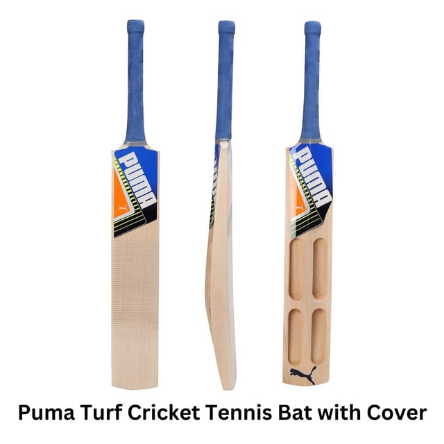 Puma Men s Future STB Cricket Bat 1.2 kg Navy Flame Orange Senior Size