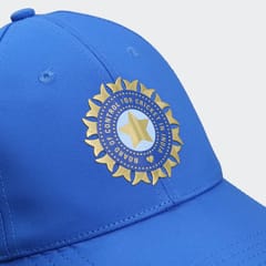 Adidas India Cricket T20i युनिसेक्स क्रिकेट कॅप, चमकदार निळा, एक आकार