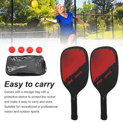 Kd Pickleball Paddles, Fiber Wood Surface Pickleball Paddles Set, 4 Pickleballs کے ساتھ 2 Paddles, Pickleball Bag, Pickleball Paddles for Men and Women, مختلف رنگ