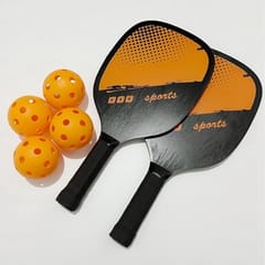 Kd Pickleball Paddles, Fiber Wood Surface Pickleball Paddles Set, 4 Pickleballs کے ساتھ 2 Paddles, Pickleball Bag, Pickleball Paddles for Men and Women, مختلف رنگ