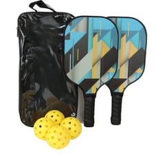 KD Pickleball Paddles, Carbon Fiber Pickleball Set, 2 Paddles with 4 Balls, Portable Carry Bag, USAPA Approved Graphite Pickleball Rackets with Comfort Grip., Assorted Color