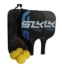 KD Pickleball Paddles, Carbon Fiber Pickleball Set, 2 Paddles with 4 Balls, Portable Carry Bag, USAPA Approved Graphite Pickleball Rackets with Comfort Grip., Assorted Color