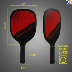 Kd Pickleball Paddles, Fiber Wood Surface Pickleball Paddles Set, 4 Pickleballs کے ساتھ 2 Paddles, Pickleball Bag, Pickleball Paddles for Men and Women, مختلف رنگ