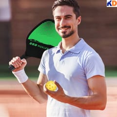 Kd Pickleball Paddles, Fiber Wood Surface Pickleball Paddles Set, 4 Pickleballs کے ساتھ 2 Paddles, Pickleball Bag, Pickleball Paddles for Men and Women, مختلف رنگ