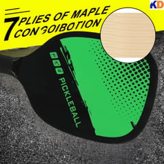 Kd Pickleball Paddles, Fiber Wood Surface Pickleball Paddles Set, 4 Pickleballs کے ساتھ 2 Paddles, Pickleball Bag, Pickleball Paddles for Men and Women, مختلف رنگ